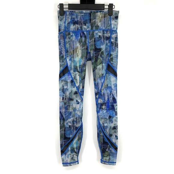 Lululemon Leggings On Pace Tight 7/8 Sun Dazed Multi Blue - Picture 5 of 16